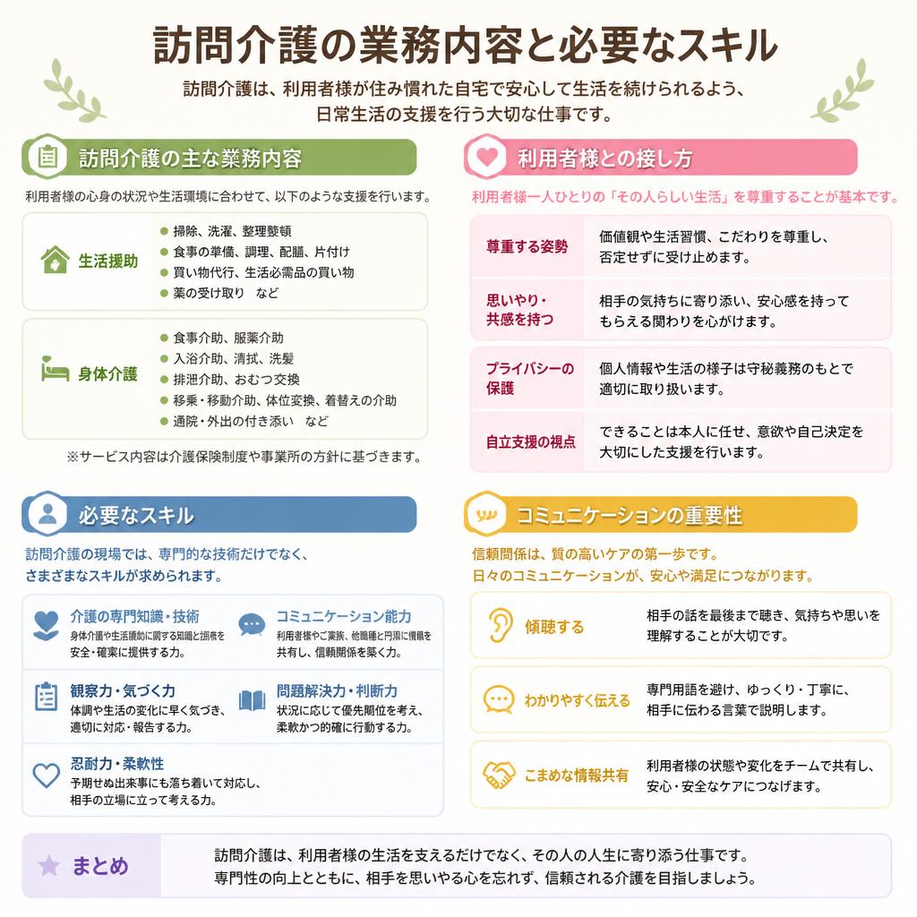 訪問介護の仕事の内容