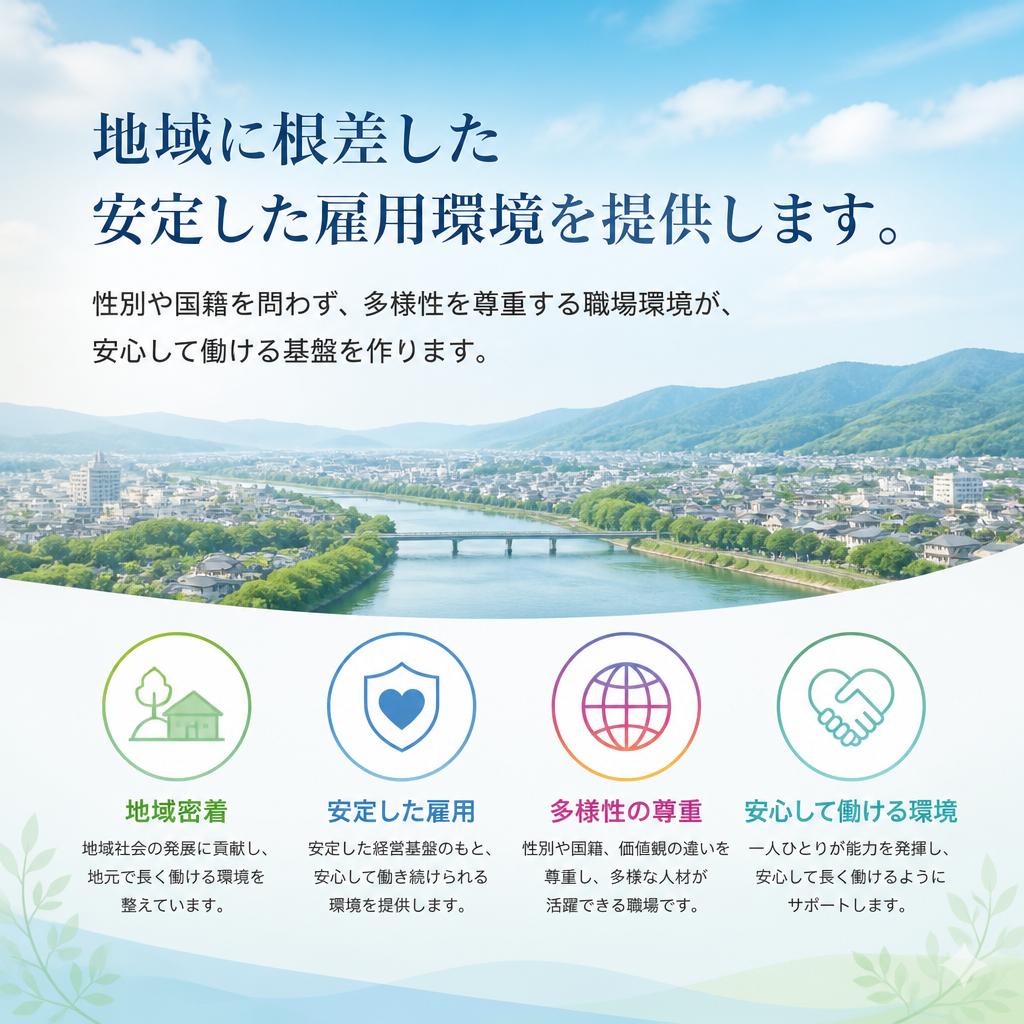 安定した雇用と職場環境
