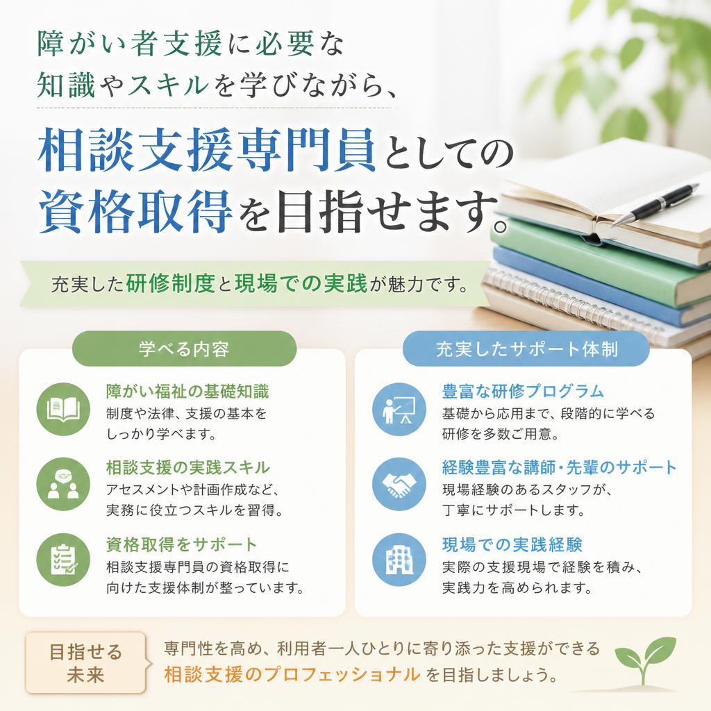 相談支援専門員の資格を目指そう！