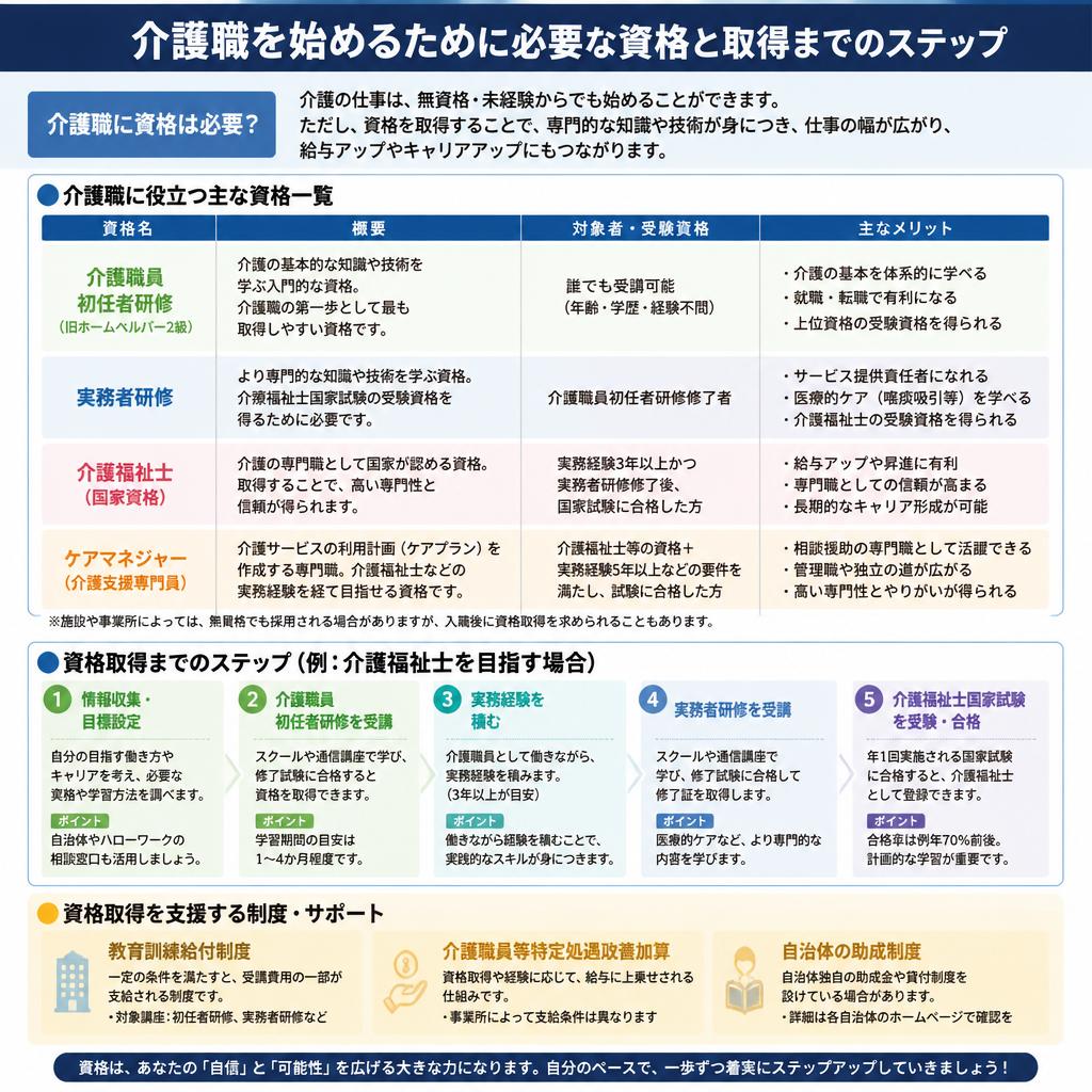 資格取得のステップ