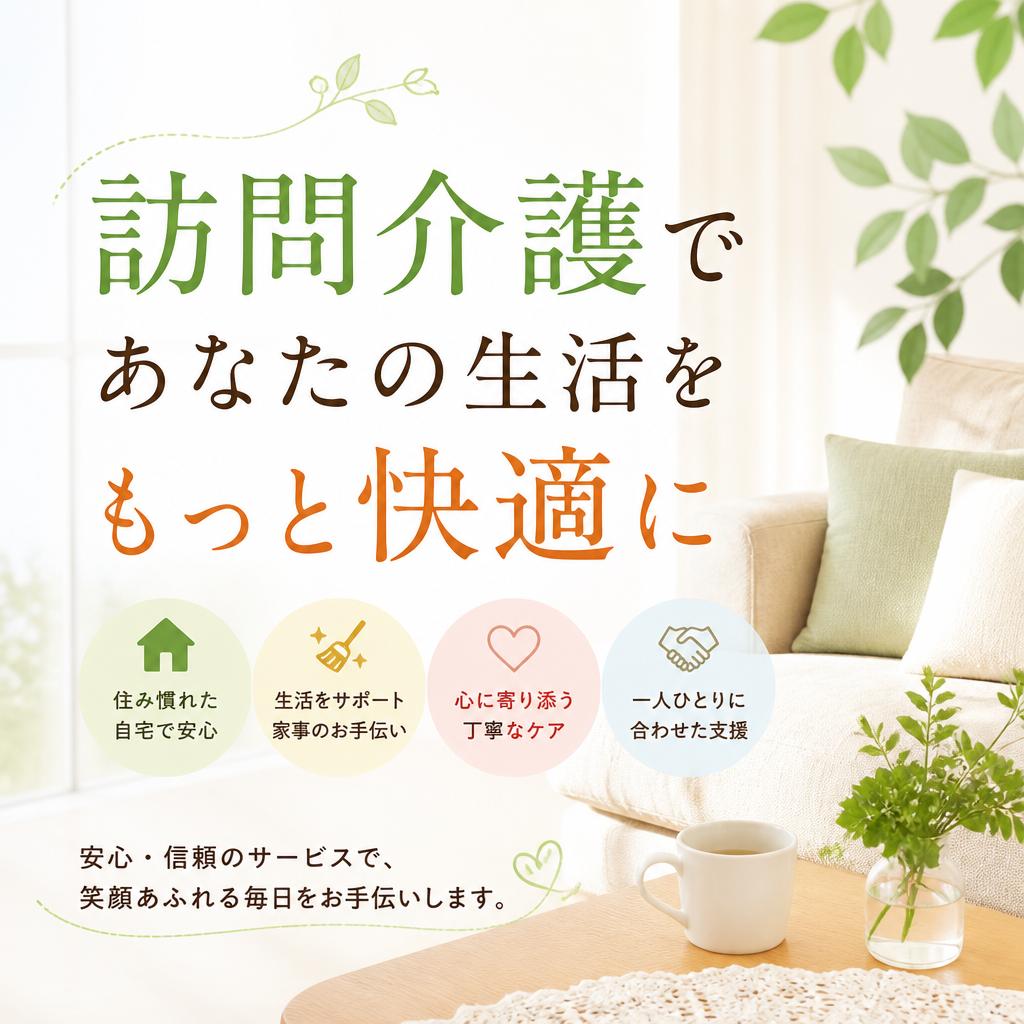 訪問介護であなたの生活をもっと快適に