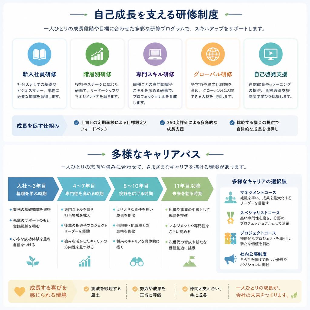 キャリアアップの支援